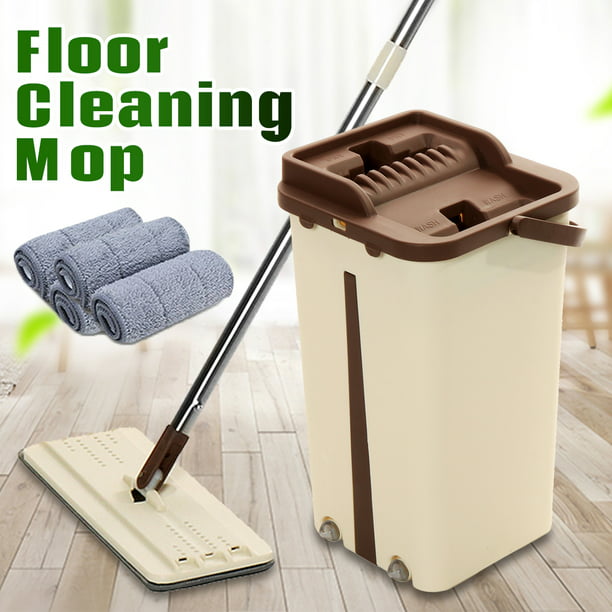 Dry & Wet 360 ° Roatation Automatic Spin Mop Dust Fast Dry Flat Mop Floor 